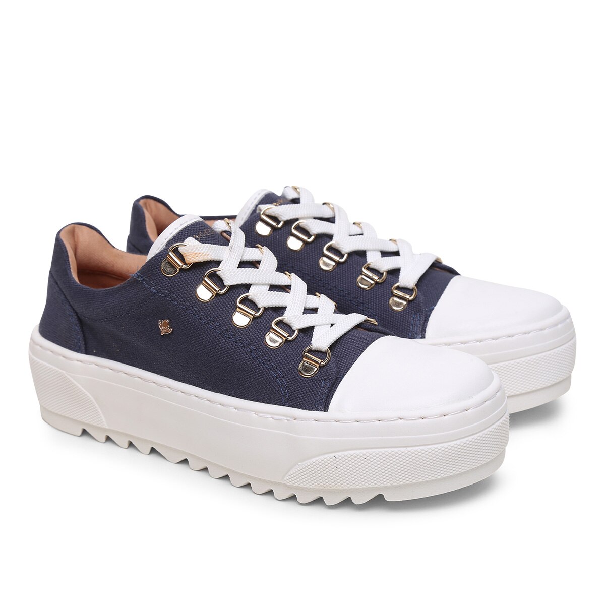 Tênis Cravo \u0026 Canela Plataforma Sarah Feminino - Marinho | Netshoes